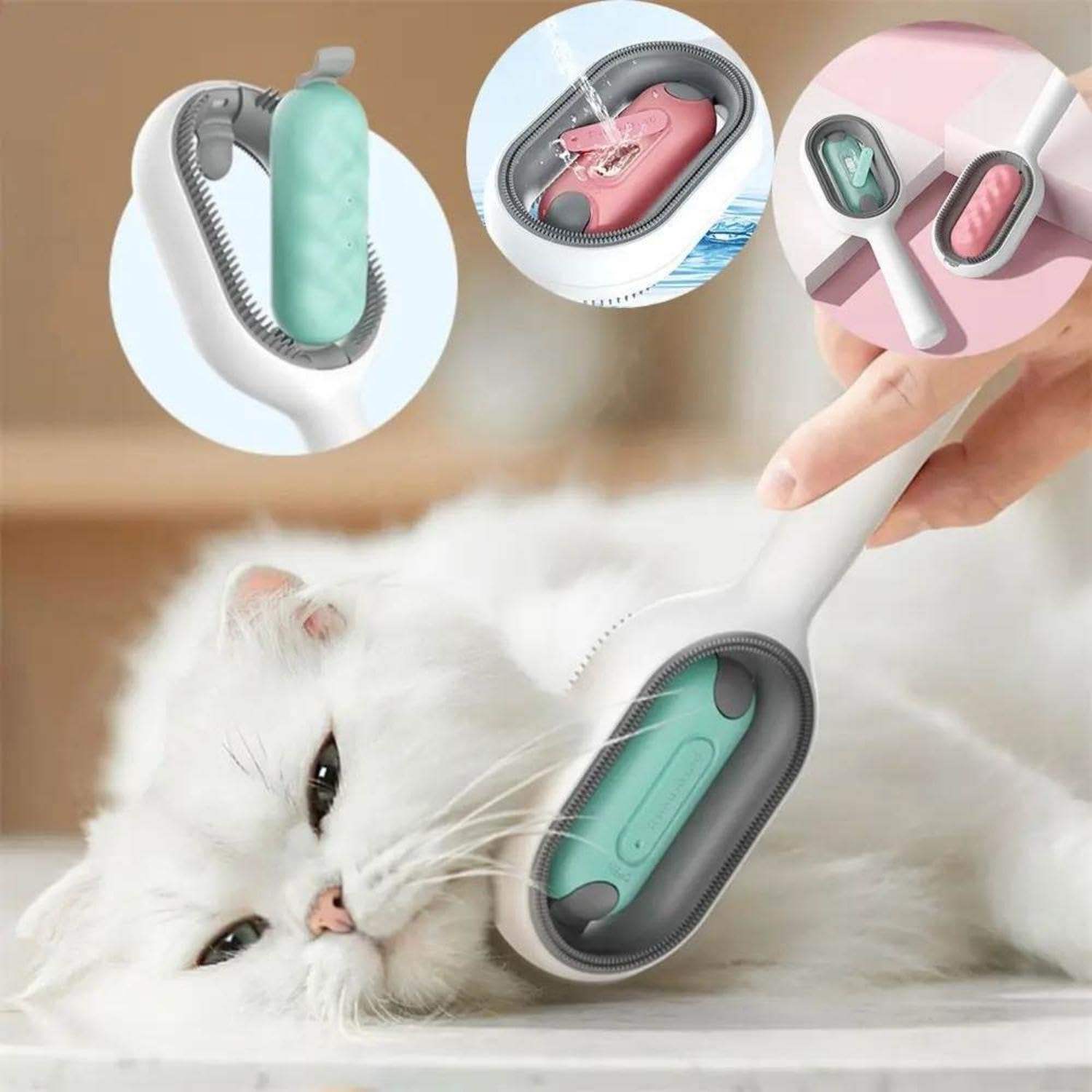 Gentle Cat Hair Brush for Easy Shedding and Grooming
