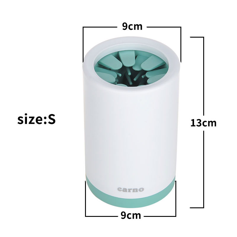 Easy Pet Paw Cleaner Cup with Soft Silicone Brush
