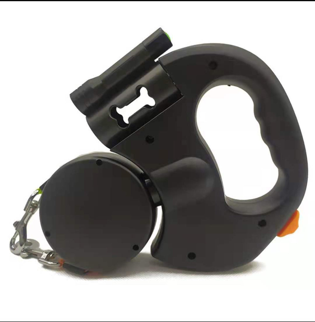 Dual Retractable Dog Leash with Light for Safer Walks