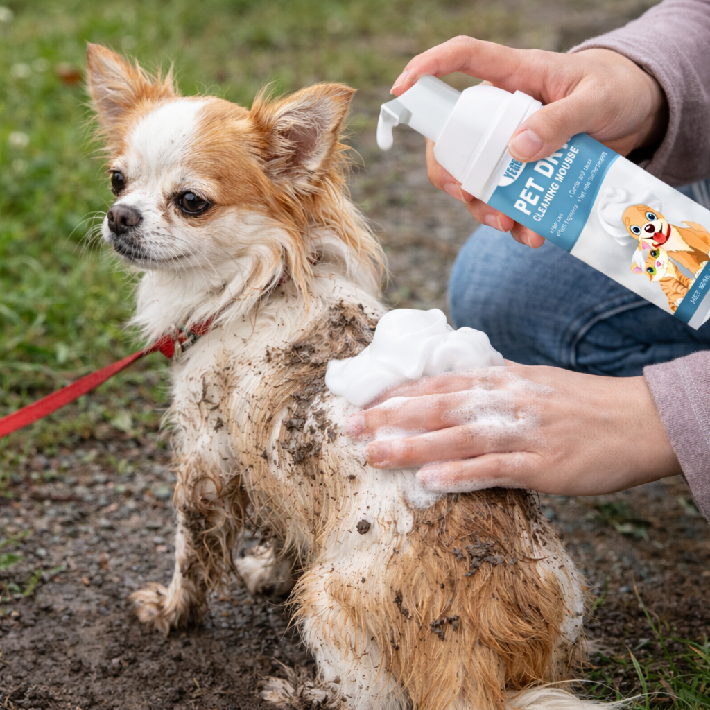 Gentle Pet Dry Shampoo for Fresh, Soft, Happy Fur