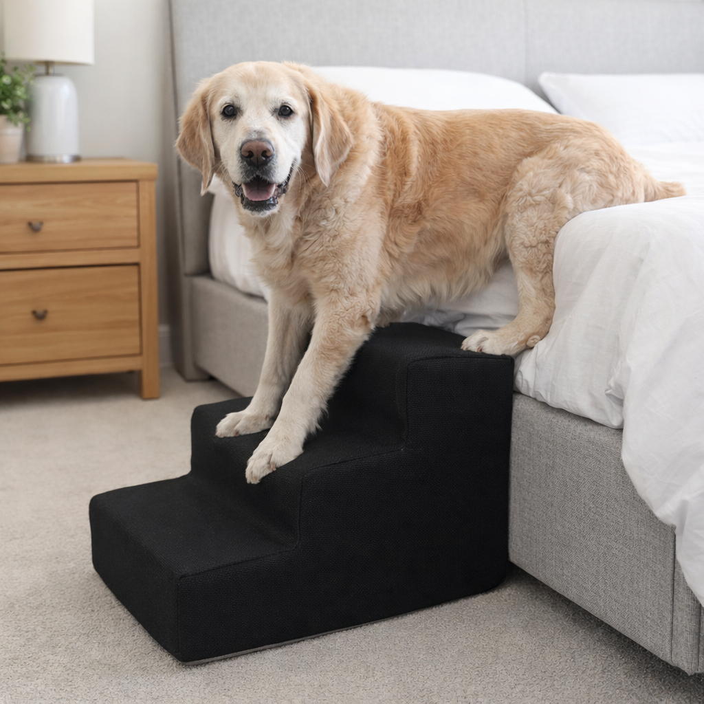 Easy Pet Stairs – Safe Bed Access for Senior Dog