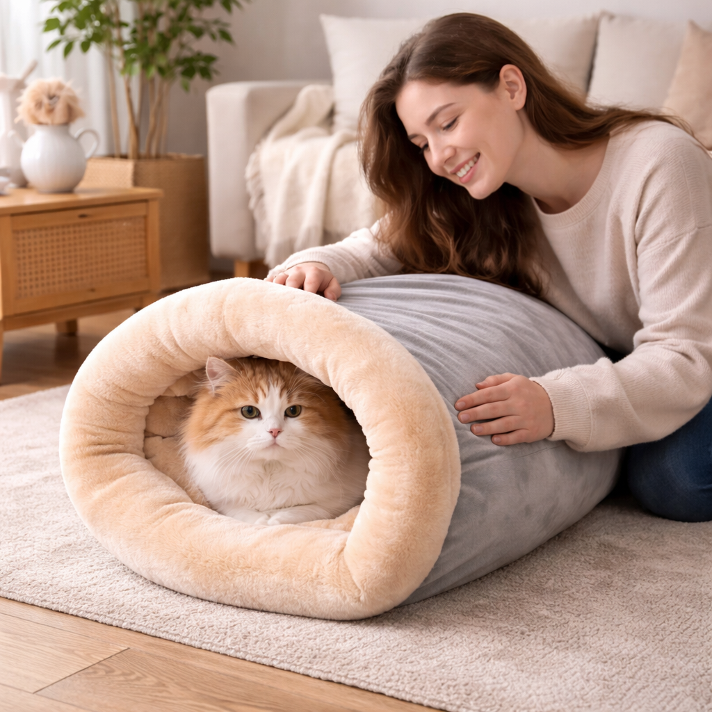 Snuggle Cat Sleeping Bag – Safe, Warm Comfort for Cats
