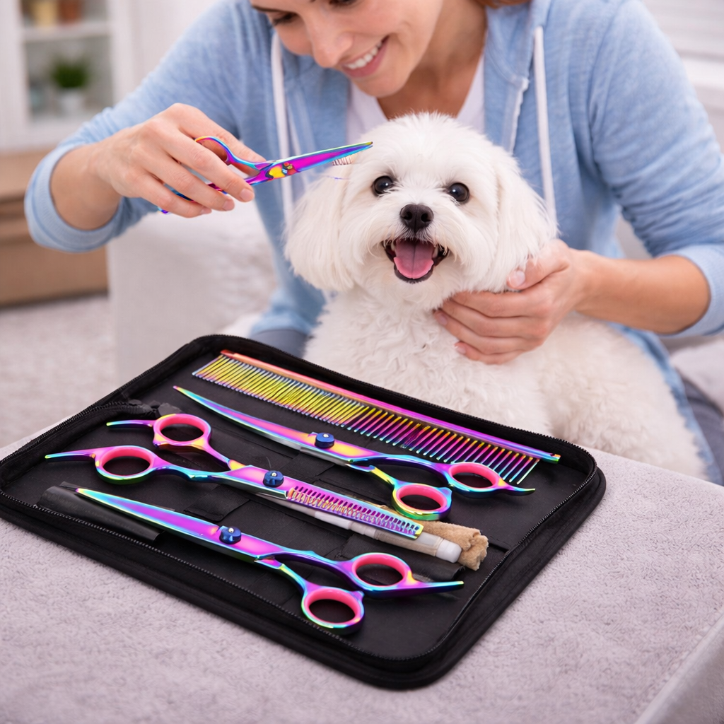 Sharp Stainless Steel Grooming Scissors for Dogs and Cats