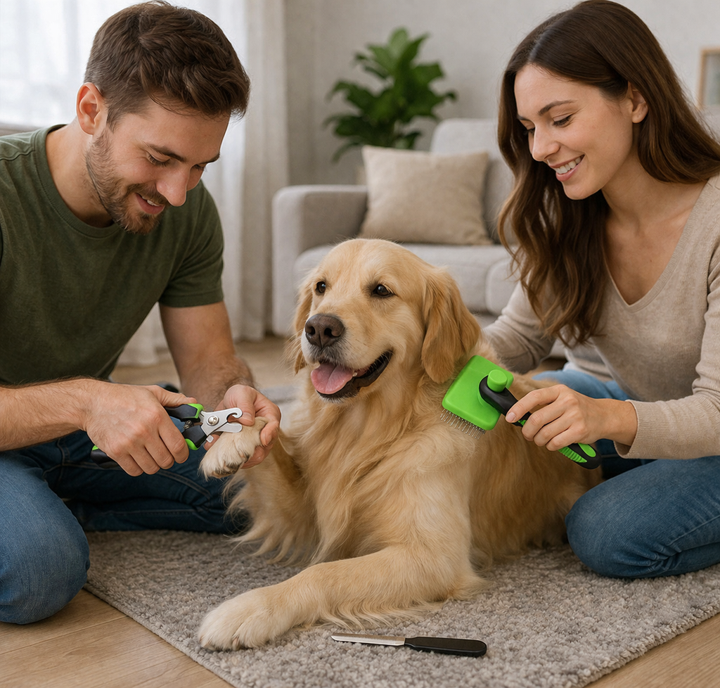All-in-One Pet Grooming Set for Fur Care and Nails
