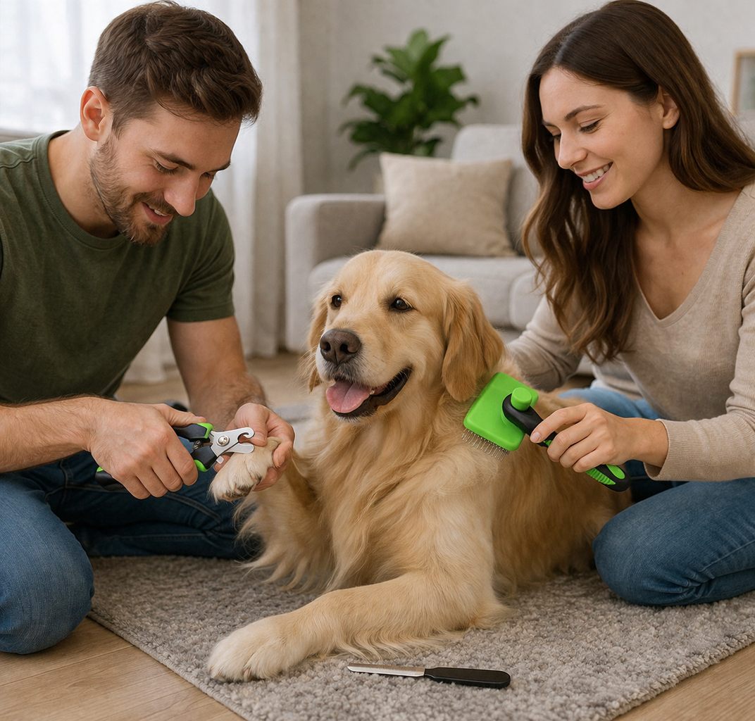 All-in-One Pet Grooming Set for Fur Care and Nails