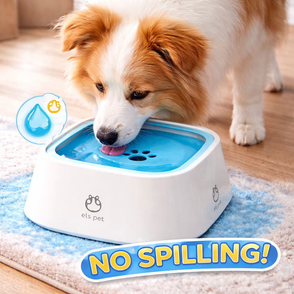 Portable Splash-Proof Dog Water Bowl for Happy Pets