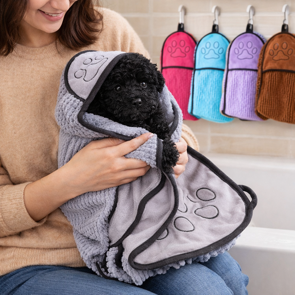 Dry Your Pet in Seconds With This Fluffy Robe