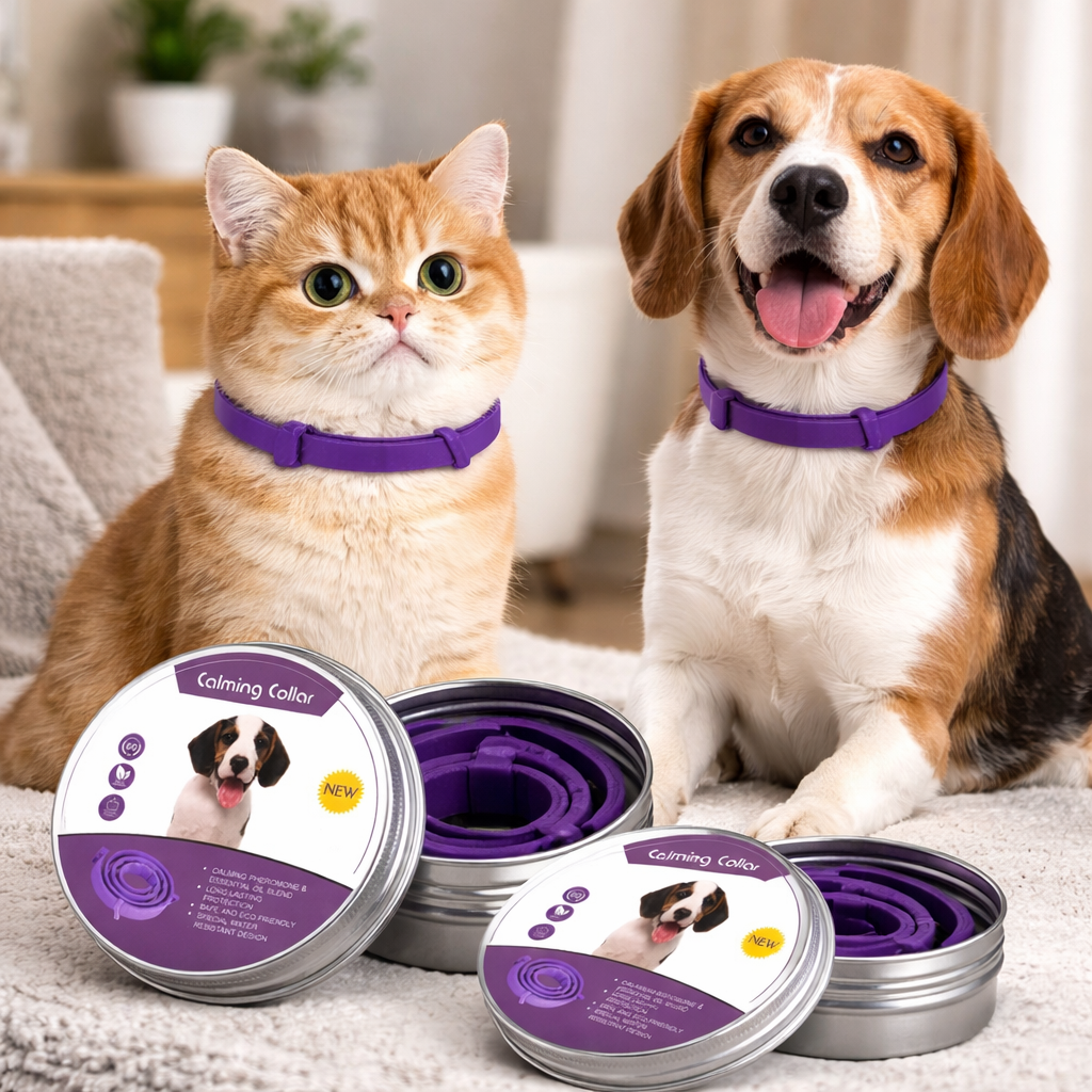 Calming Pet Collar for Stress-Free Dogs and Cats