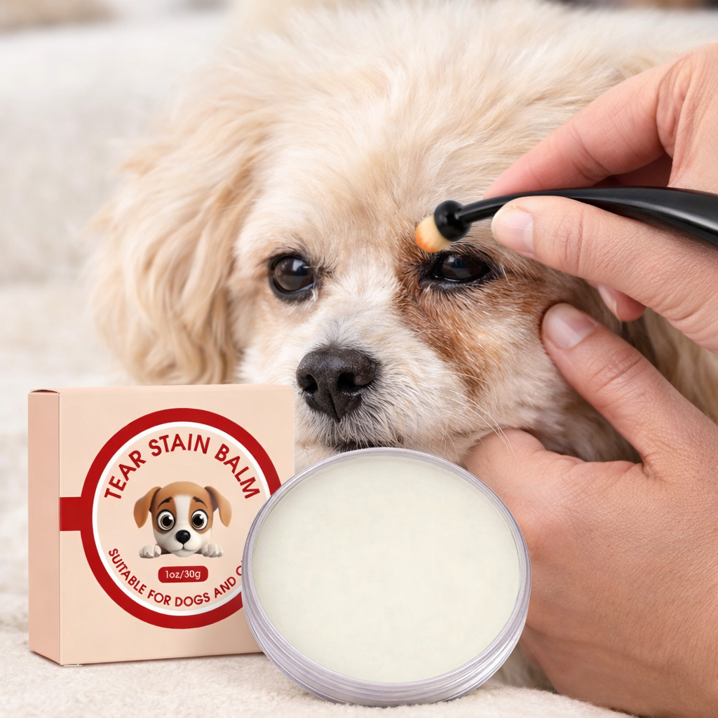 Pet Tear Stain Cream for Clean Bright Comfortable Eyes