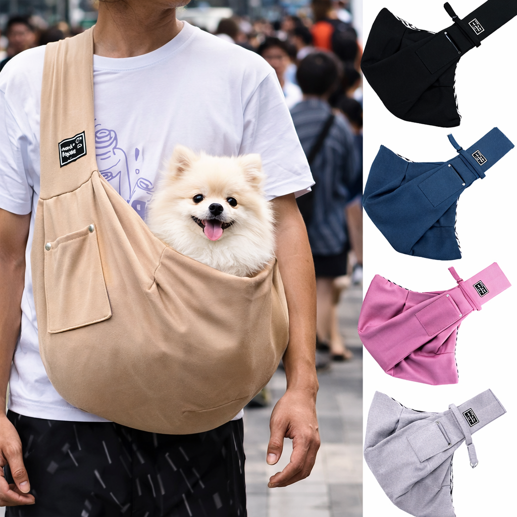 Soft Pet Shoulder Carrier for Safe and Stress-Free Adventure