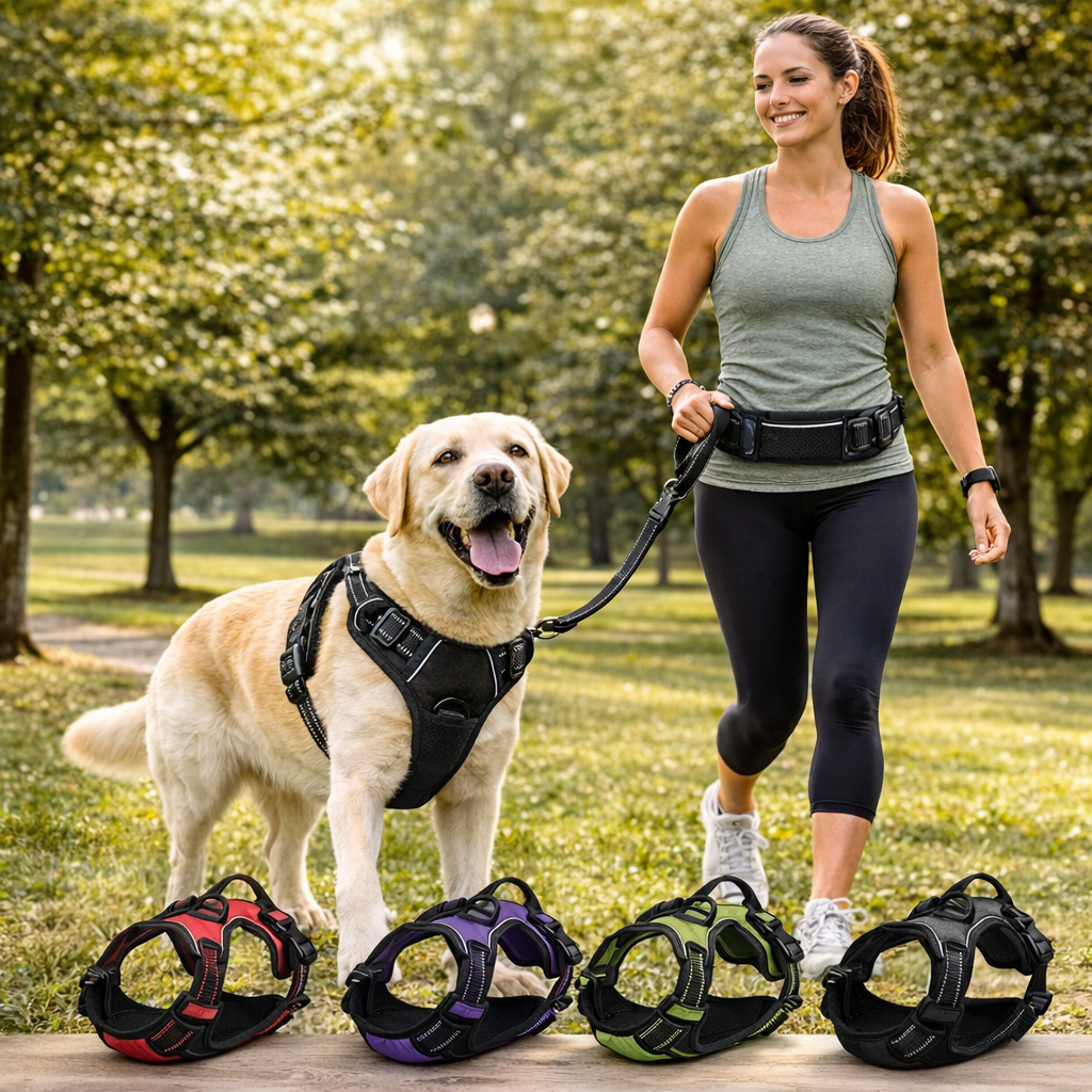 Dog Harness & Collar Set – Comfortable, Secure Fit