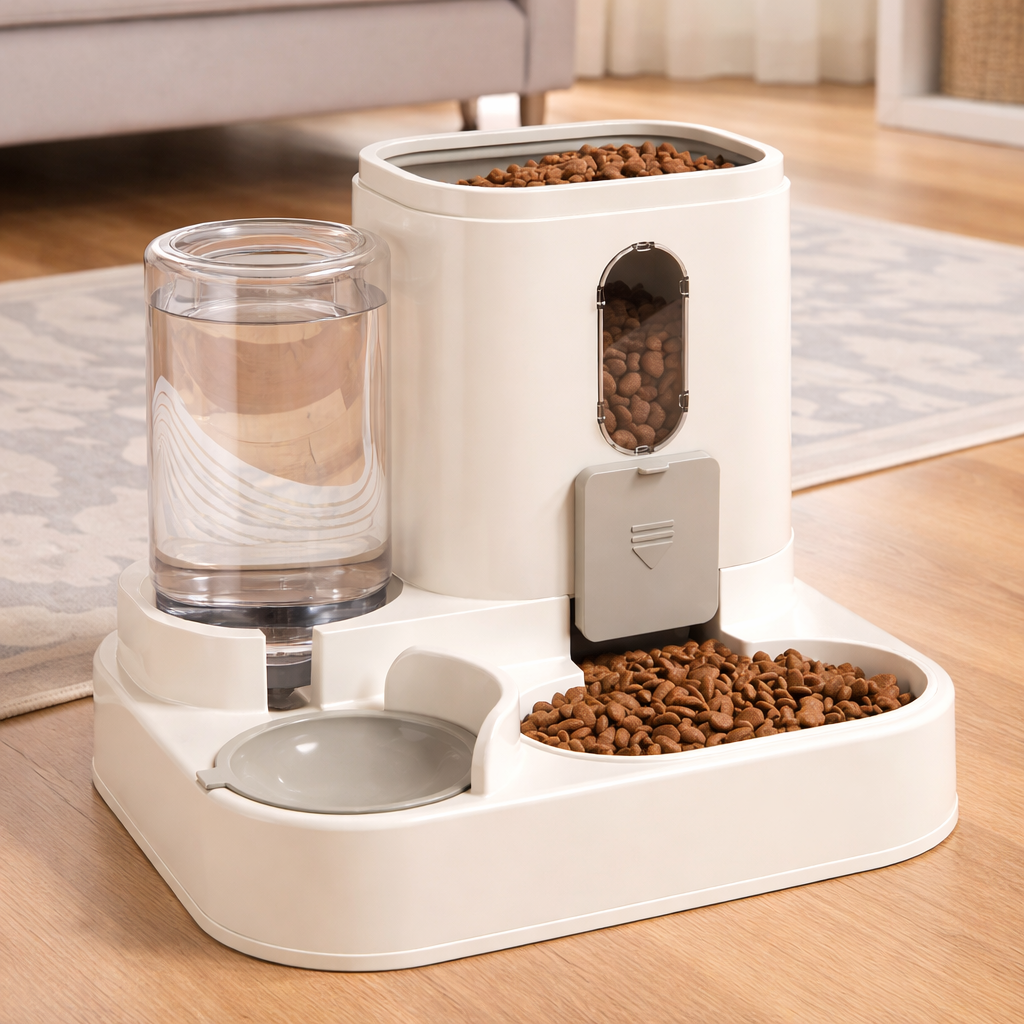 Easy Feeding 2-in-1 Cat Food & Water Station