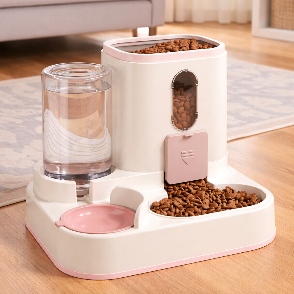 Easy Feeding 2-in-1 Cat Food & Water Station