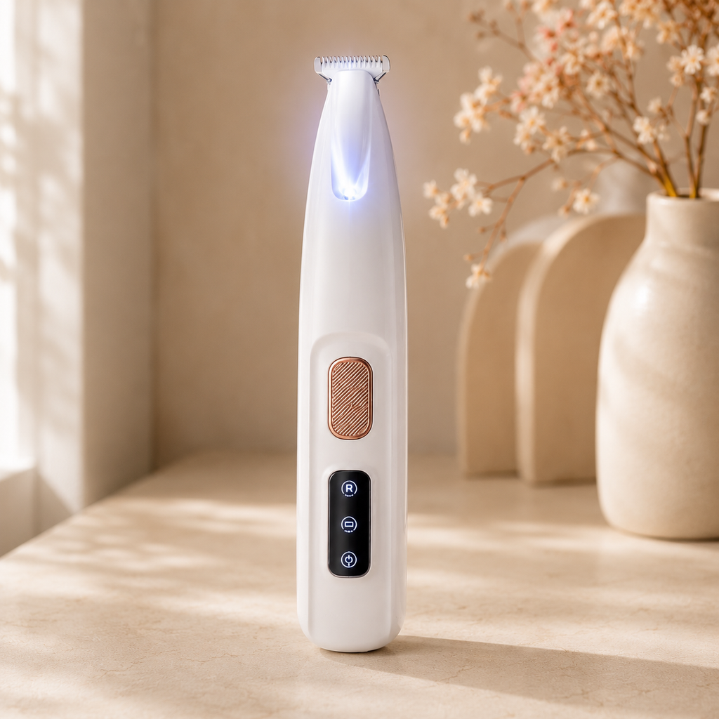 LED Dog Paw Trimmer – Safe Waterproof Grooming Clipper for Dogs & Cats