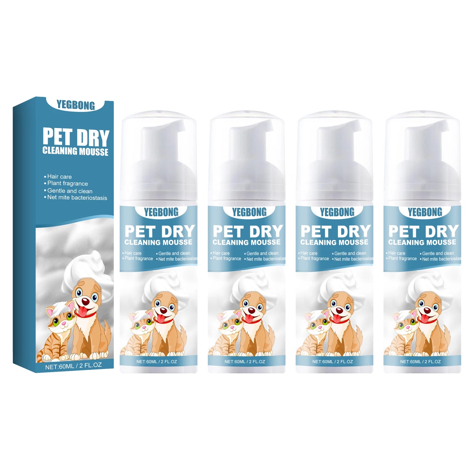 Gentle Pet Dry Shampoo for Fresh, Soft, Happy Fur