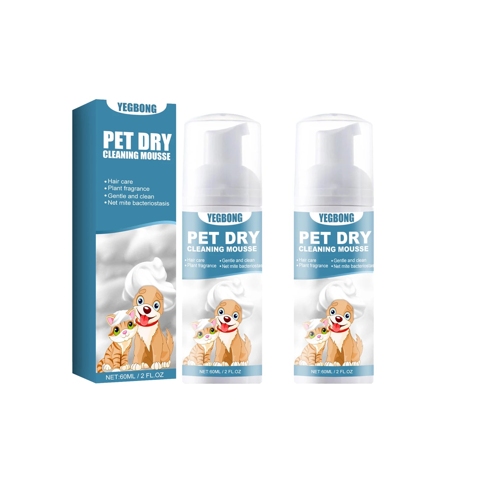 Gentle Pet Dry Shampoo for Fresh, Soft, Happy Fur
